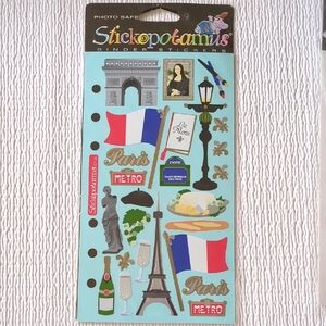 ❤️3/$10❤️Stickopotamus Paris Themed Sticker Sheet - package 1